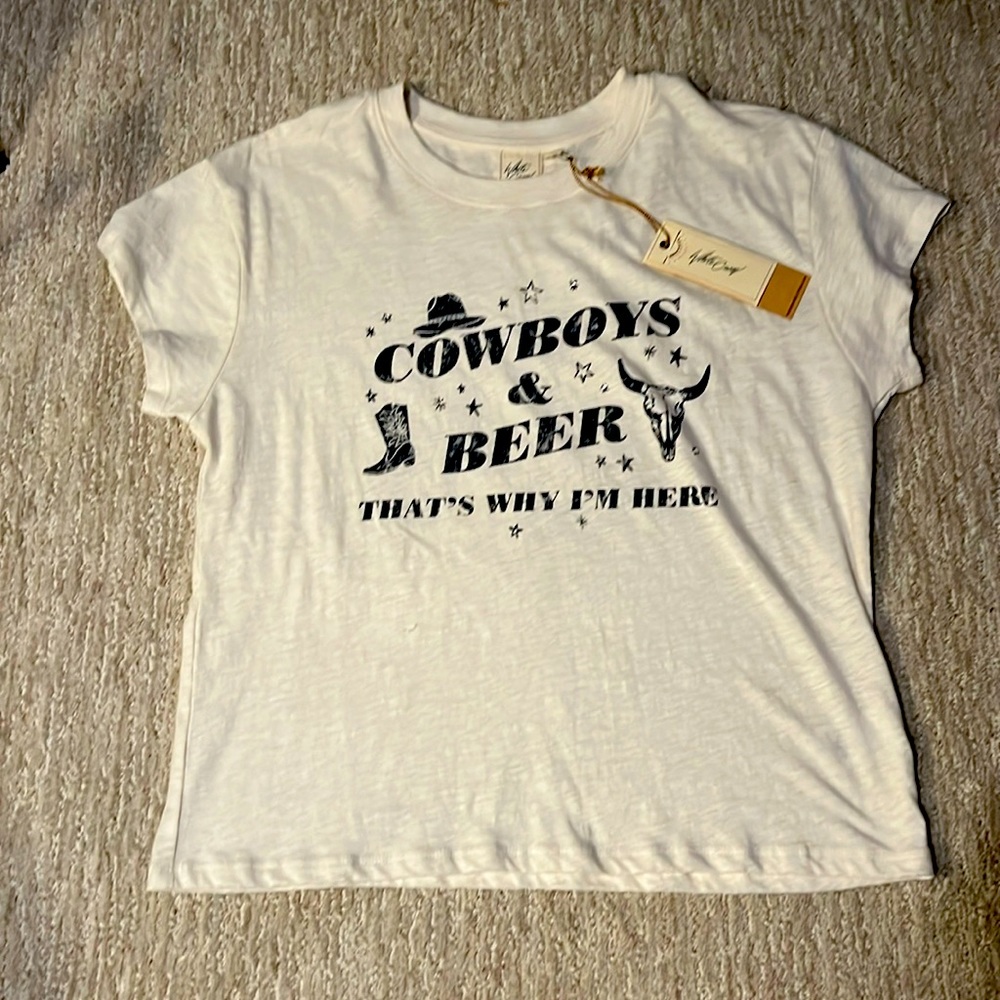 Women size L “Cowboys and Beer” tee